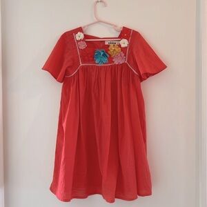 Mini Boden Coral Dress with flowers